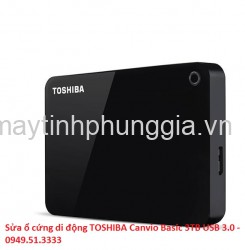 Sửa ổ cứng di động TOSHIBA Canvio Basic 3TB USB 3.0