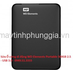 Sửa Ổ cứng di động WD Elements Portable 500GB 2.5 - USB 3.0