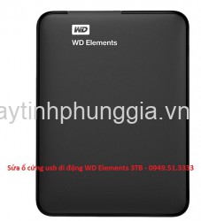 Sửa ổ cứng usb di động WD Elements 3TB