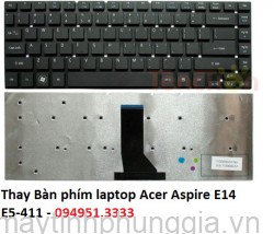 Thay Bàn phím laptop Acer Aspire E14 E5-411
