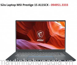 Sửa Laptop MSI Prestige 15 A11SCX Core i7-1185G7