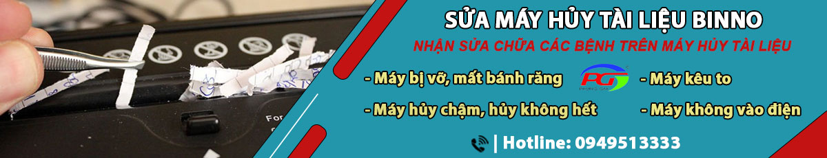sửa máy hủy tài liệu Binno