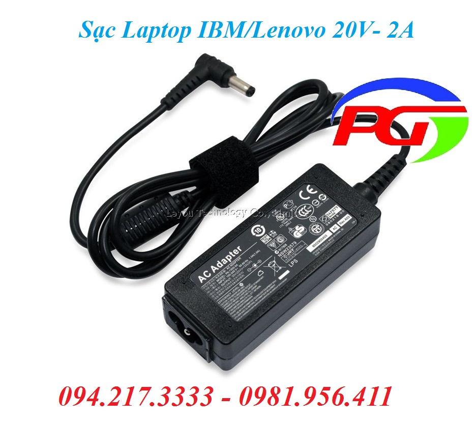 Bán Sạc Laptop IBM Lenovo 20V- 2A Chính Hãng giá rẻ Hà Nội