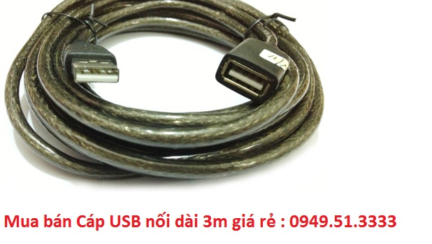 Mua bán dây Cáp USB nối dài 3m giá rẻ