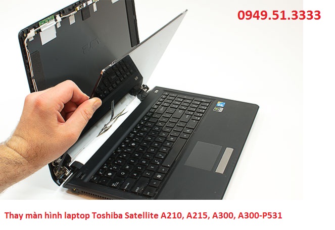Thay màn hình laptop Toshiba Satellite A210, A215, A300, A300-P531