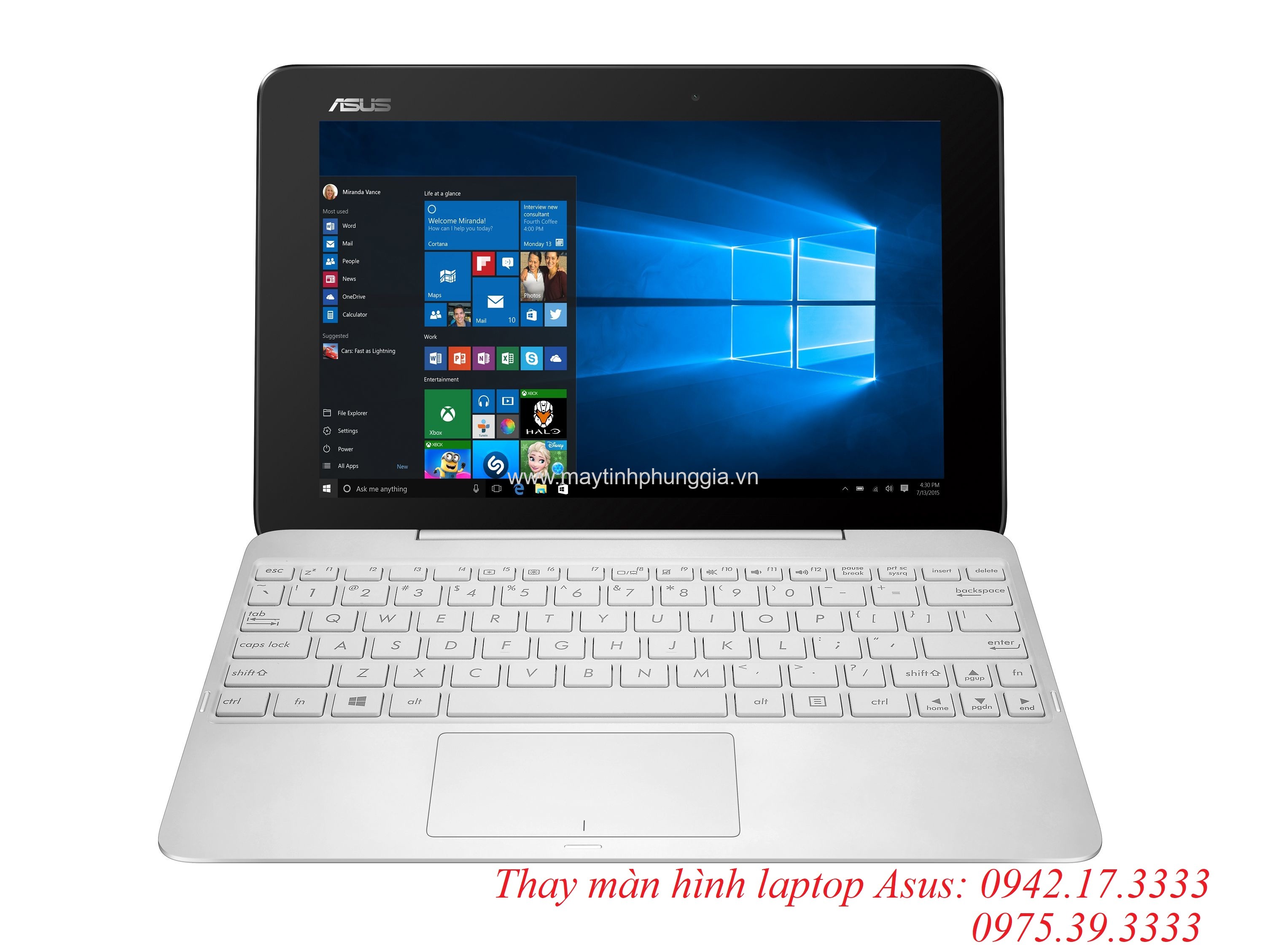 Thay màn hình laptop Asus transformer book T100H T100HA