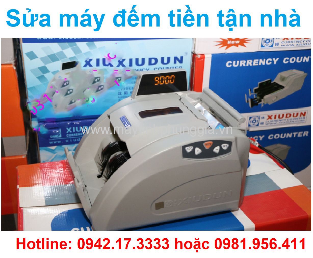 Cách sửa máy đếm tiền xiudun 9000 bị nhảy số