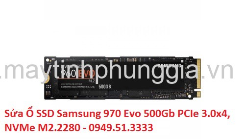 Sửa Ổ SSD Samsung 970 Evo 500Gb PCIe 3.0x4, NVMe M2.2280