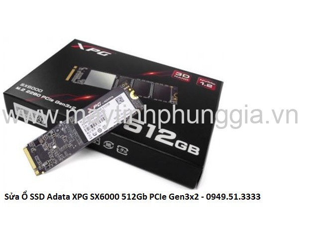 Sửa Ổ SSD Adata XPG SX6000 512Gb PCIe Gen3x2 M.2 2280
