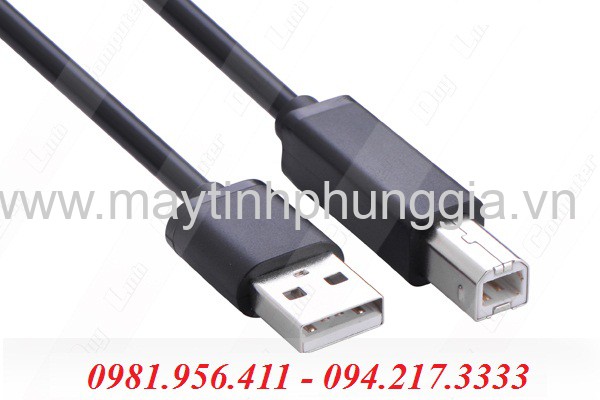 Dây cáp máy in 2.0 M/M màu đen, dài 1.5m Vention