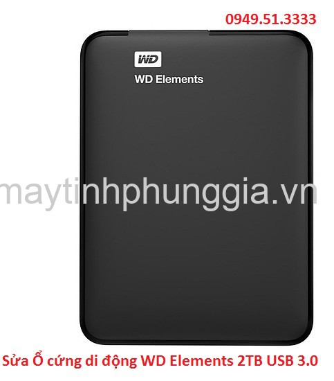 Sửa Ổ cứng di động WD Elements 2TB USB 3.0