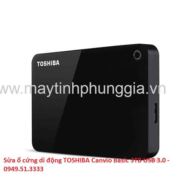 Sửa ổ cứng di động TOSHIBA Canvio Basic 3TB USB 3.0