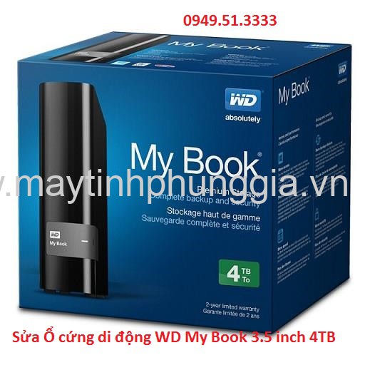 Sửa Ổ cứng di động WD My Book 3.5 inch 4TB
