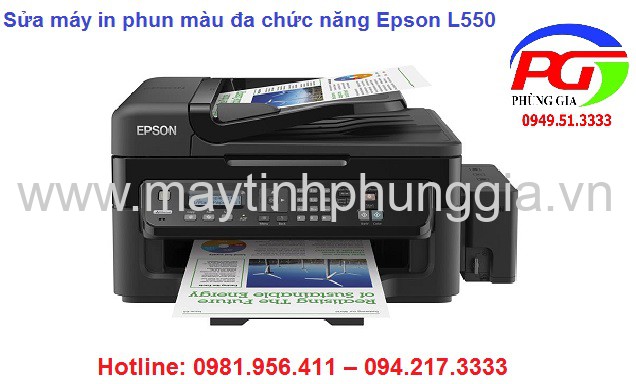 Sửa máy in phun màu đa chức năng Epson L550