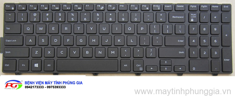Thay Bàn phím laptop Dell Inspiron 15 ,15 3000, 15 5000 , 15 7000