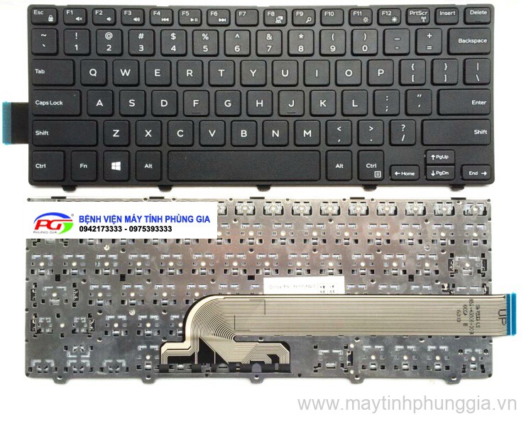 Thay Bàn Phím Laptop Dell Inspiron 14 ,14 3000, 14 5000 , 14 7000