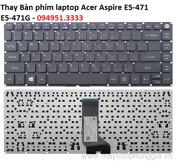 Thay Bàn phím laptop Acer Aspire E5-471 E5-471G