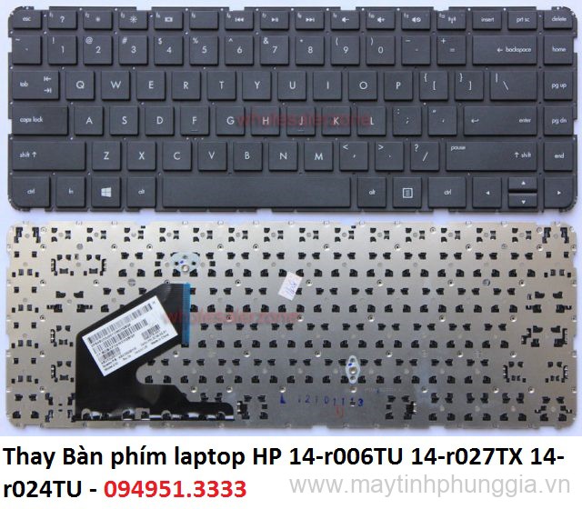 Thay Bàn phím laptop HP 14-r006TU 14-r027TX 14-r024TU