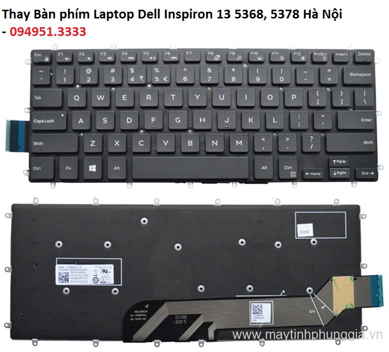 Thay Bàn phím Laptop Dell Inspiron 13 5368, 5378