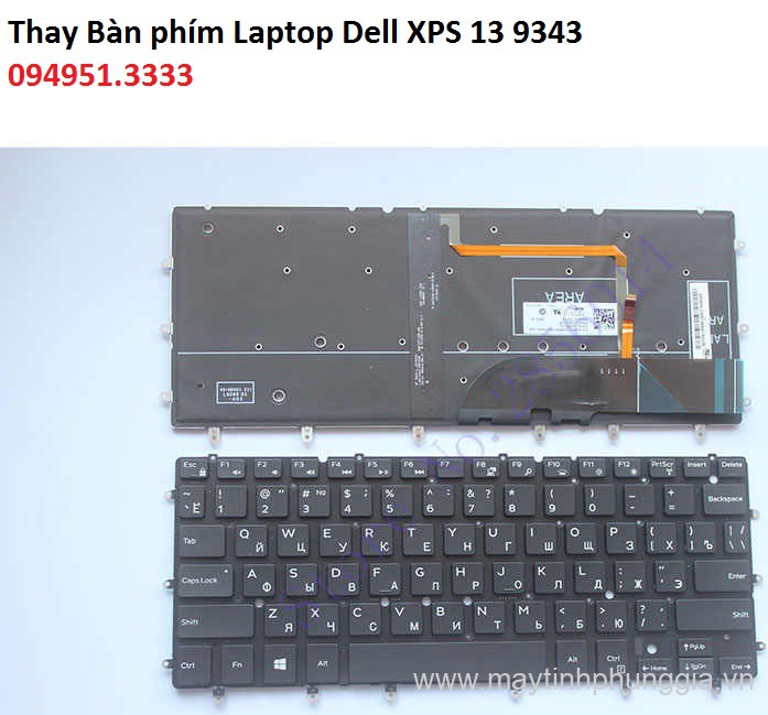 Thay Bàn phím Laptop Dell XPS 13 9343, 13 9350 9360