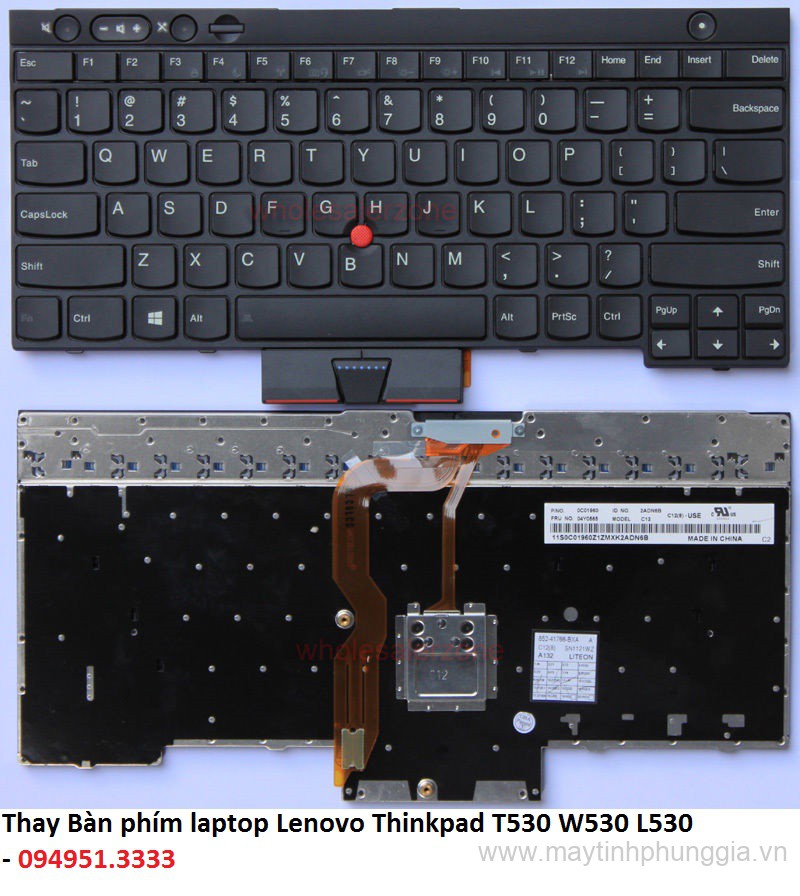 Thay Bàn phím laptop Lenovo Thinkpad T530 T530I W530 L530