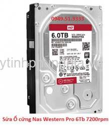 Sửa Ổ cứng Nas Western Pro 6Tb 7200rpm 256Mb