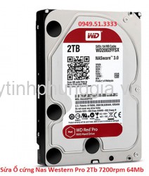 Sửa Ổ cứng Nas Western Pro 2Tb 7200rpm 64Mb