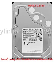 Chuyên Sửa Ổ cứng HDD Toshiba Surveillance 4Tb 5400rpm