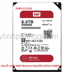 Sửa Ổ cứng HDD Western Red 8Tb SATA3 5400rpm