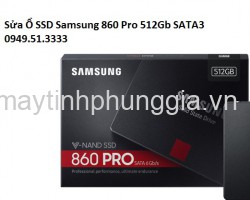 Sửa Ổ SSD Samsung 860 Pro 512Gb SATA3