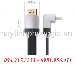 Dây HDMI bẻ góc Vention 3m H330 HDA B300