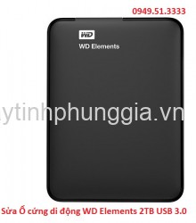 Sửa Ổ cứng di động WD Elements 2TB USB 3.0