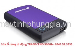 Sửa Ổ cứng di động TRANSCEND 500Gb