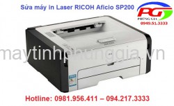 Sửa máy in Laser RICOH Aficio SP200