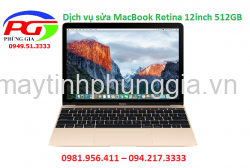 Dịch vụ sửa MacBook Retina 12inch 512GB