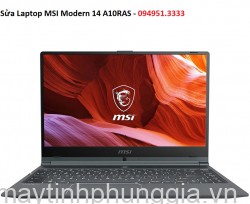 Sửa Laptop MSI Modern 14 A10RAS Core I7-10510U