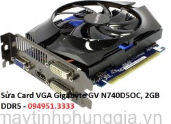 Sửa Card VGA Gigabyte GV N740D5OC, 2GB DDR5
