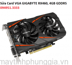 Sửa Card VGA GIGABYTE RX460, 4GB GDDR5