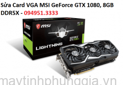 Sửa Card VGA MSI GeForce GTX 1080, 8GB DDR5X