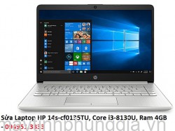Sửa Laptop HP 14s-cf0135TU, Core i3-8130U, Ram 4GB