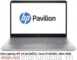 Sửa Laptop HP 14-bs100TU, Core i5-8250U, Ram 8GB