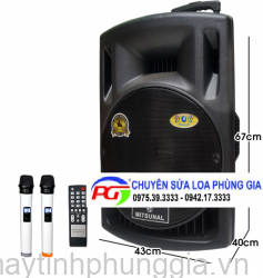 Sửa Loa kéo di đông Mitsunal M35, Bass 40