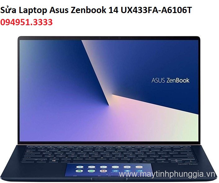 Sửa Laptop Asus Zenbook 14 UX433FA-A6106T Core i5-8265U