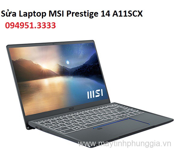Sửa Laptop MSI Prestige 14 A11SCX Core i7-1185G7