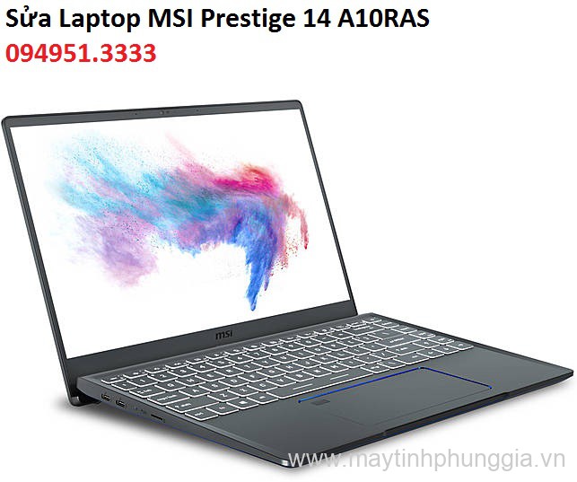 Sửa Laptop MSI Prestige 14 A10RAS Core I7-10510U