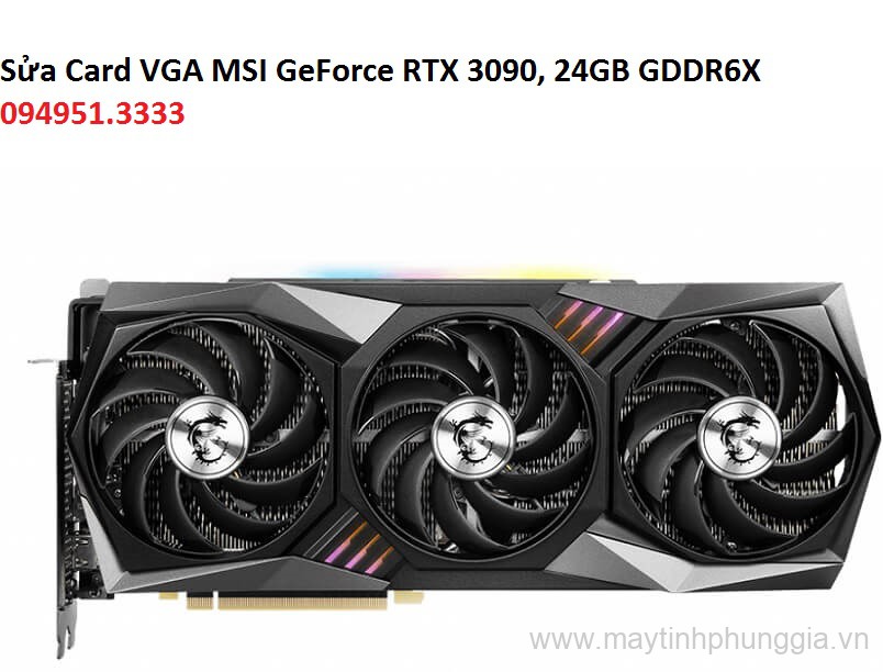 Sửa Card VGA MSI GeForce RTX 3090, 24GB GDDR6X