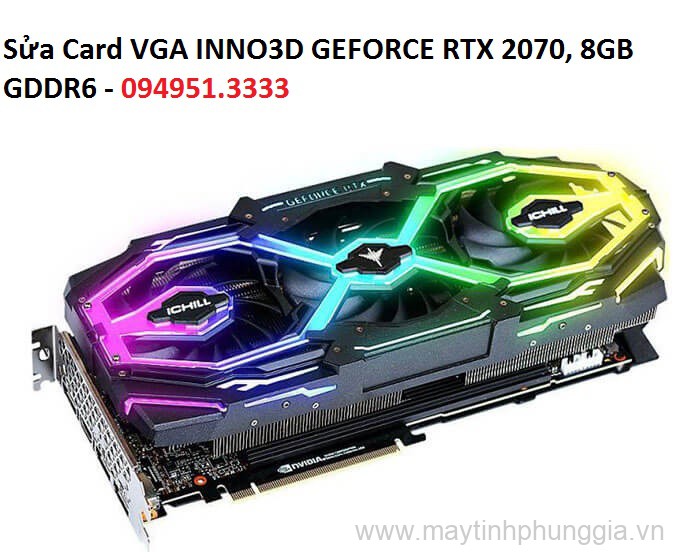 Sửa Card VGA INNO3D GEFORCE RTX 2070, 8GB GDDR6