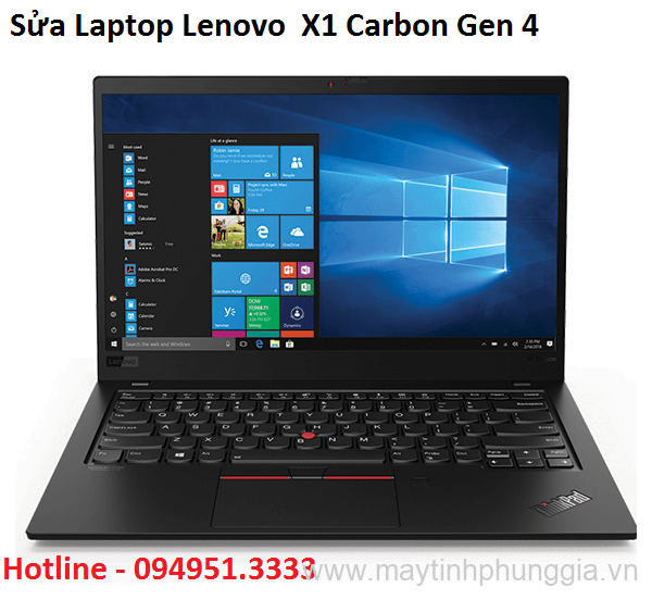 Sửa Laptop Lenovo Thinkpad X1 Carbon Gen 4, màn hình 14 inch cũ