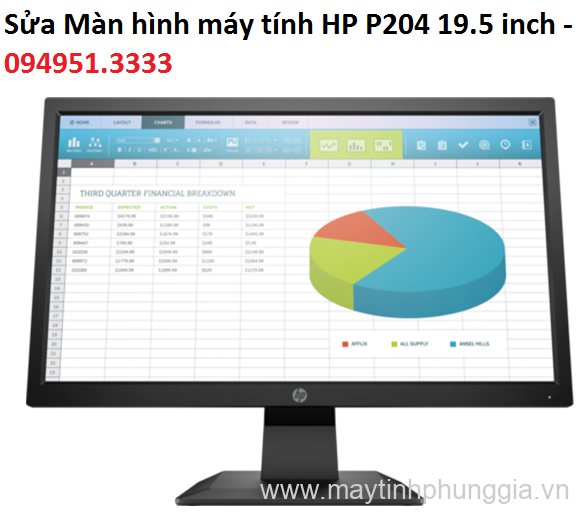 Sửa Màn hình máy tính HP P204 19.5 inch