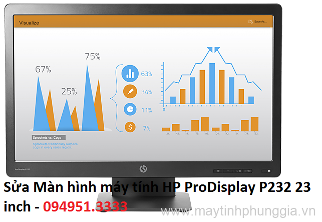 Chuyên sửa Màn hình máy tính HP ProDisplay P232 23 inch